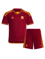 AS Roma Domácí dres pro děti 2023-24 Krátký Rukáv (+ trenýrky)